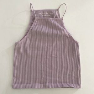 Aeropostale Seamless High Neck Crop Top Sz Sm